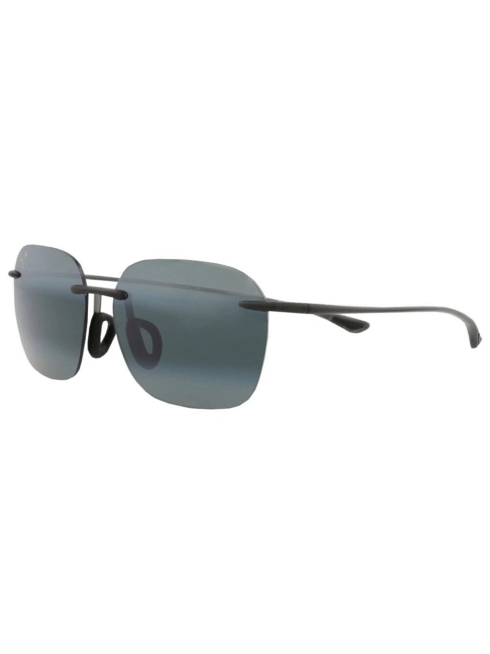 New Maui Jim Men's Sunglasses Gray Square Lens Rectangle Nylon Frame Komohana